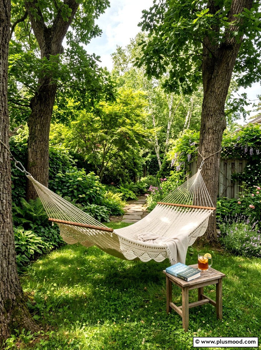 Hammock in backyard - 25 late summer patio ideas