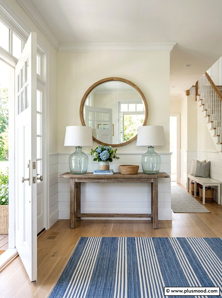Hamptons Entryway - 25 summer house decor ideas