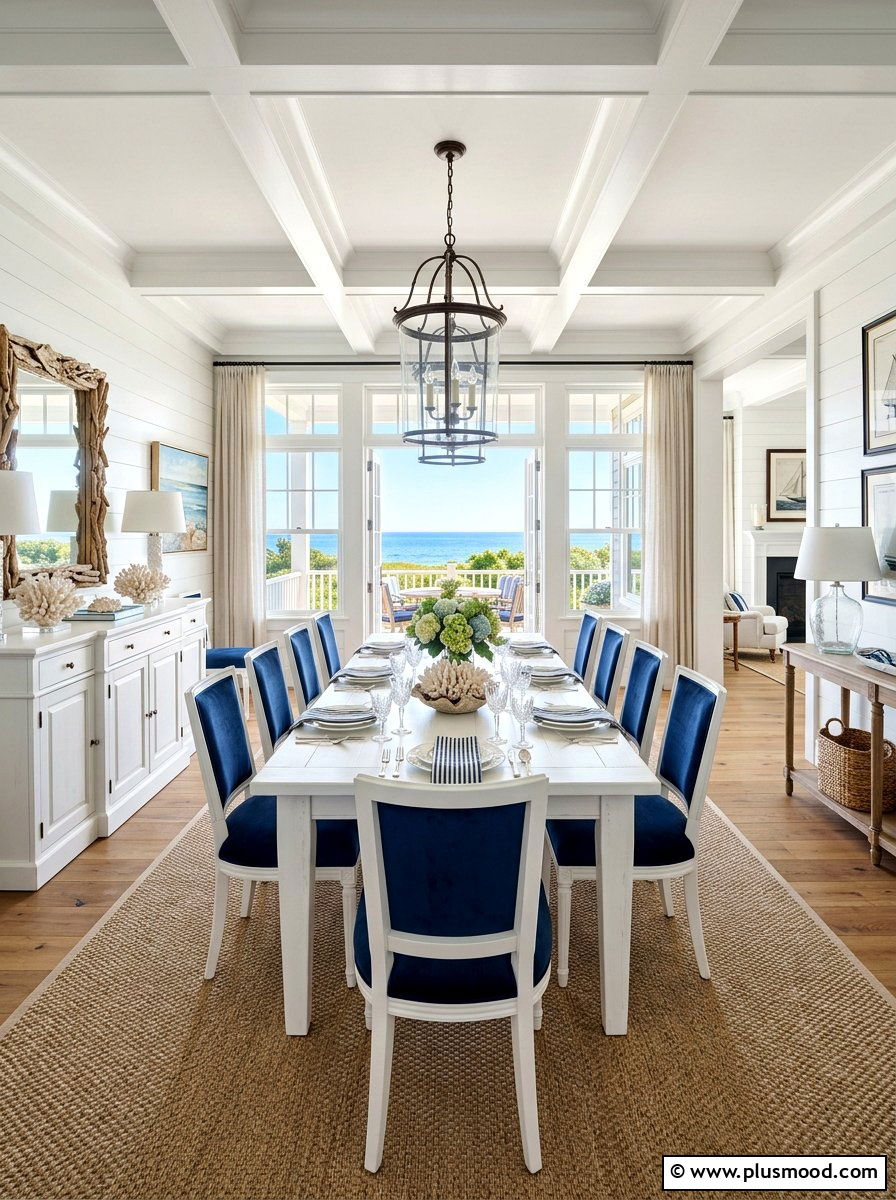Hamptons Style Dining Room - 25 late summer dining room ideas