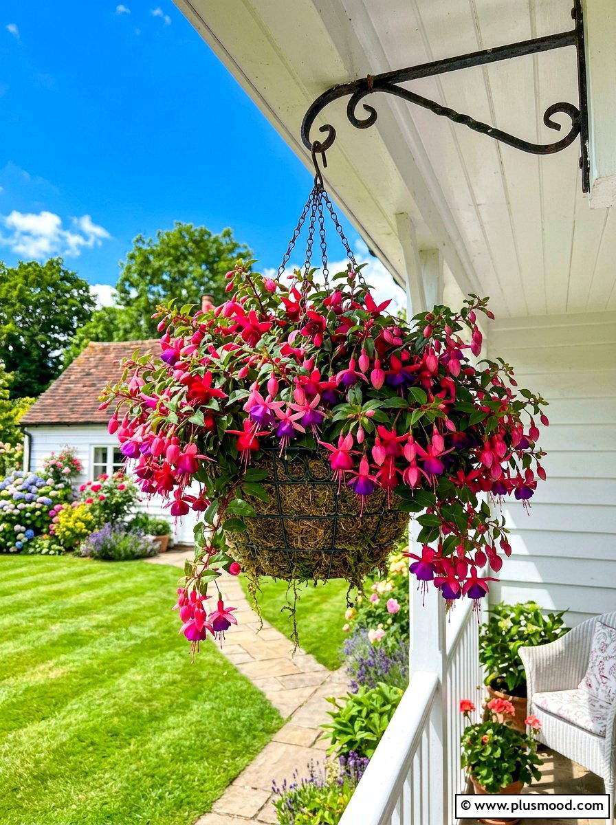 Hanging Basket Flower Arrangement - 25 summer planter ideas