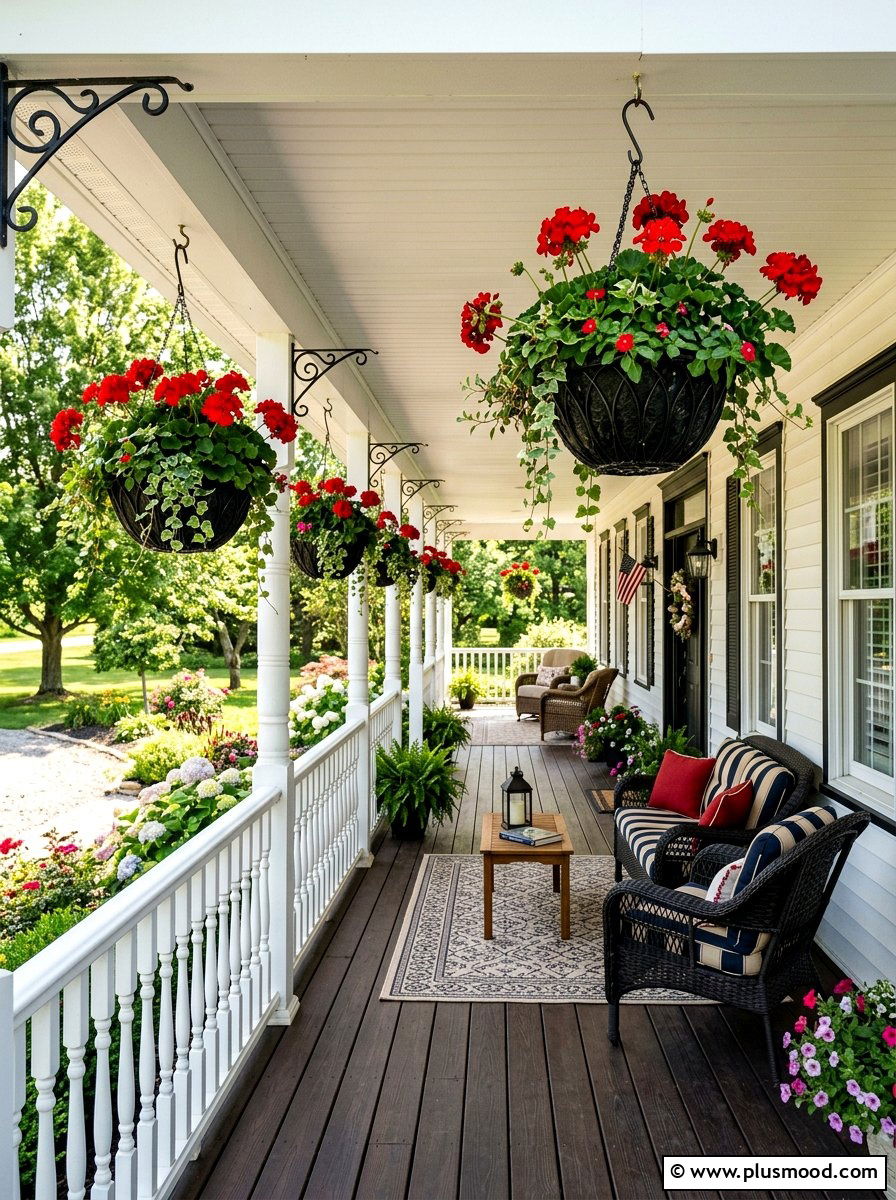 Hanging Basket - 25 summer easy curb appeal ideas