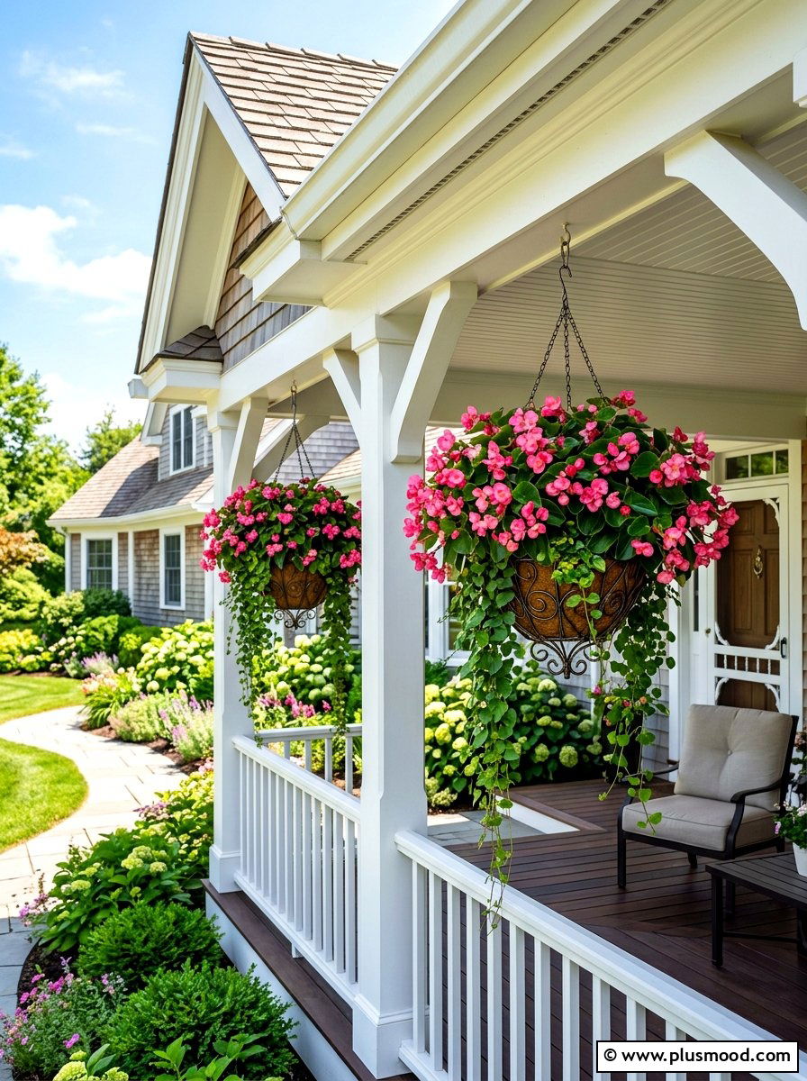 Hanging Baskets - 25 end of summer curb appeal ideas