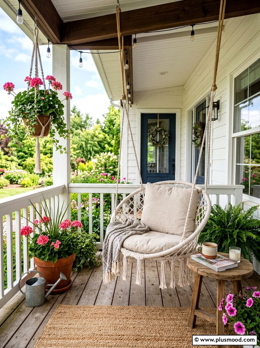 Hanging Chair For Porch - 25 summer compact outdoor living ideas