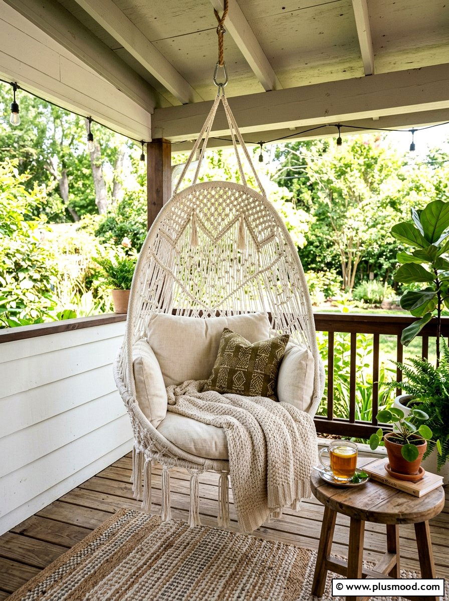 Hanging Chair Porch - 25 trending summer porch ideas