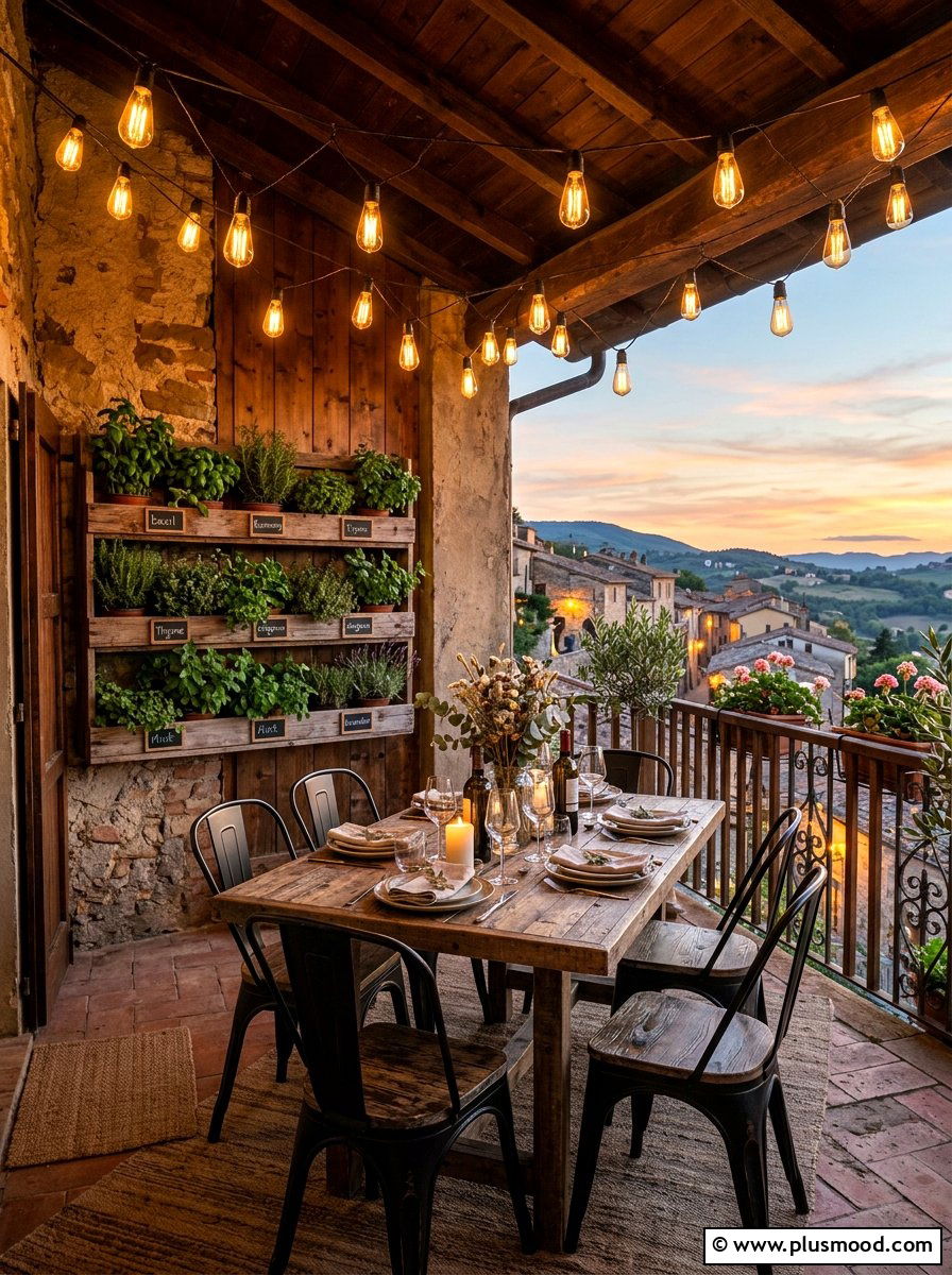 Hanging Edison Bulbs - 25 summer balcony lighting ideas