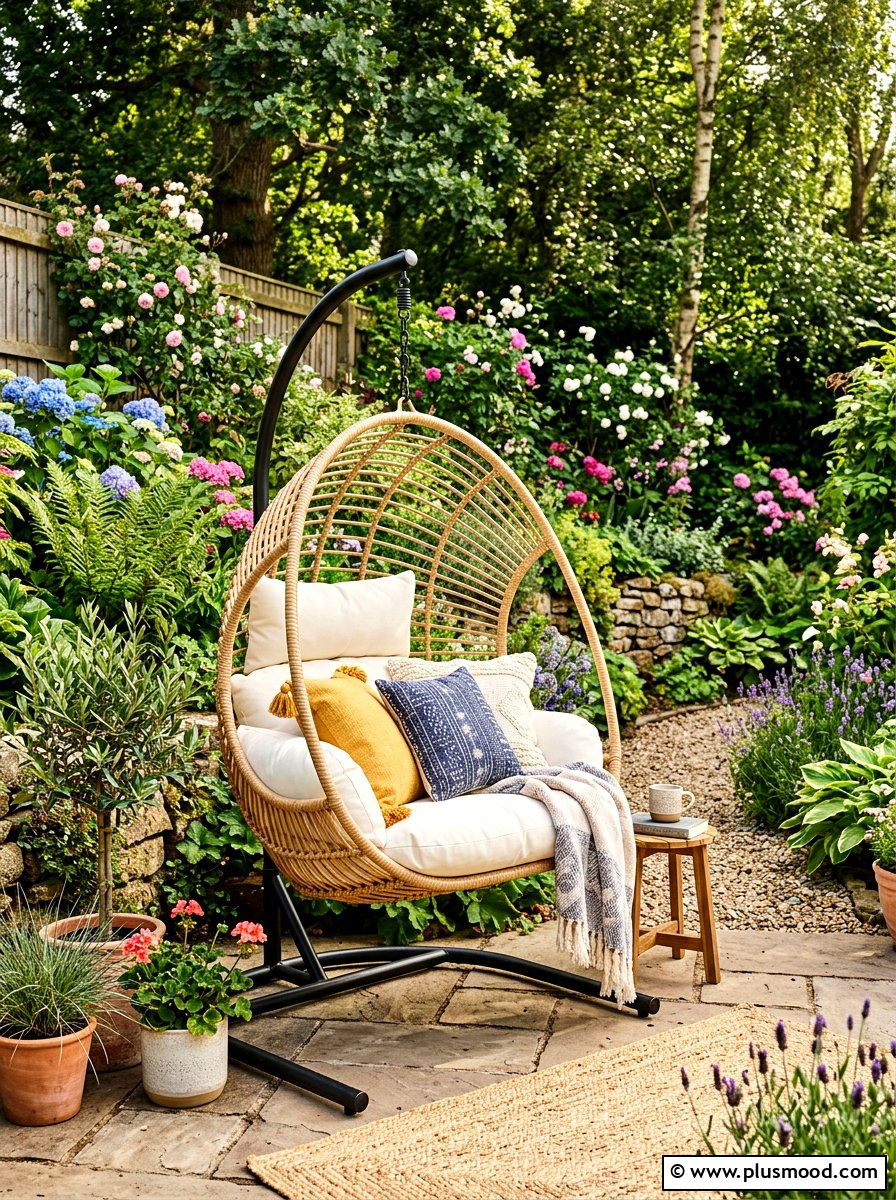 Hanging Egg Chair - 25 best summer patio ideas