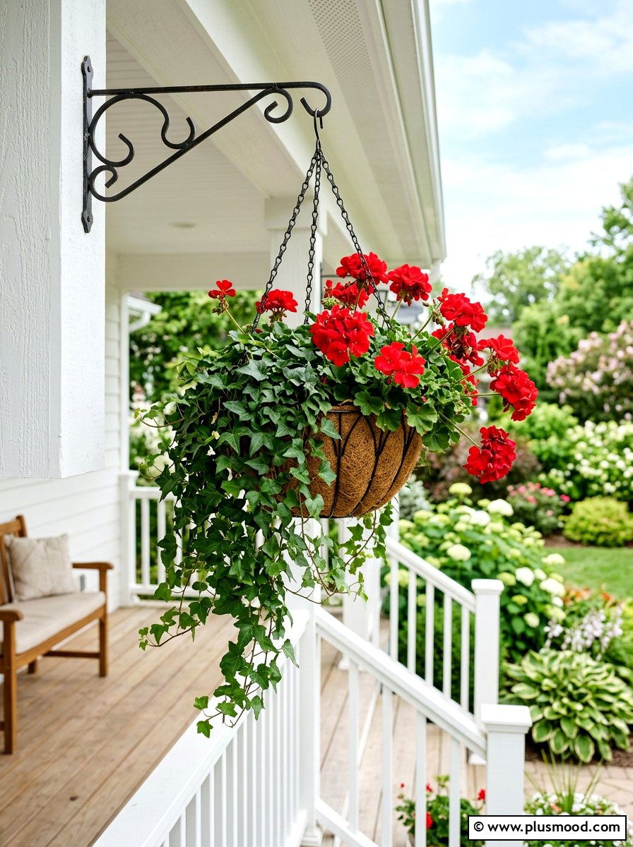 Hanging Flower Basket - 25 Outdoor Garden Decor Ideas