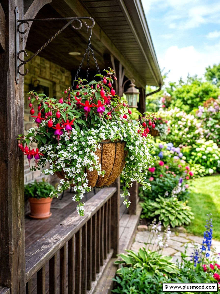 Hanging Flower Basket - 25 simple summer garden ideas