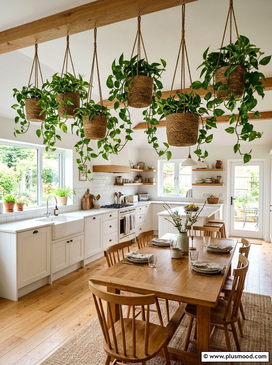 Hanging Kitchen Plants - 25 best summer kitchen decor ideas