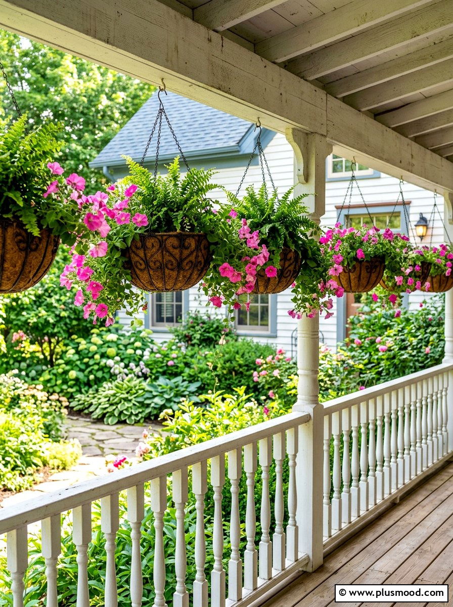 Hanging Plant Basket - 25 summer patio ideas on a budget