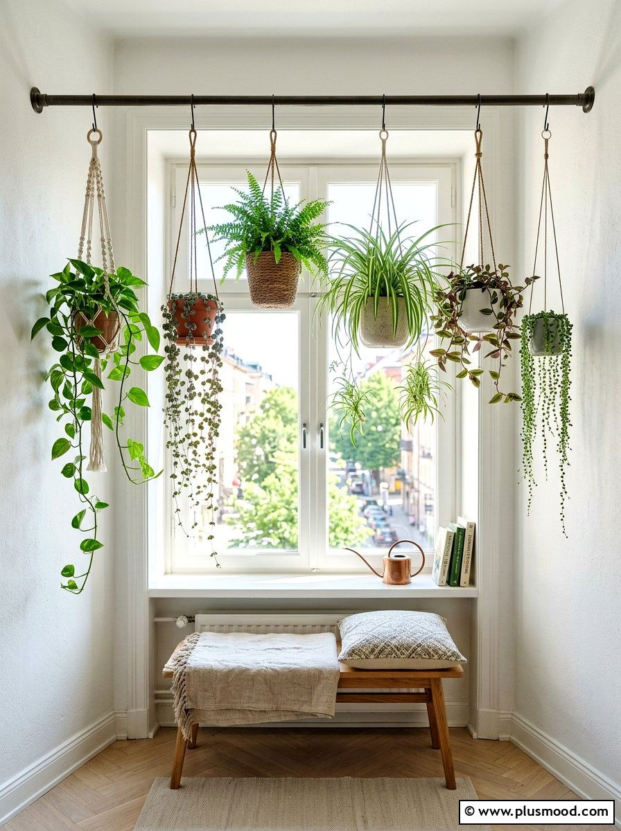 Hanging Planters - 25 summer decor ideas for apartments