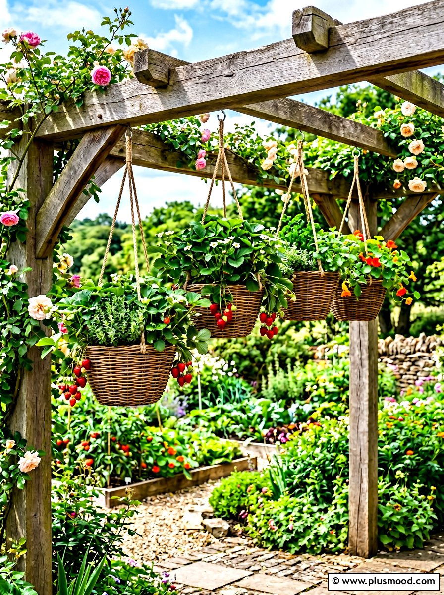 Hanging Vegetable Garden Basket - 25 summer kitchen garden ideas