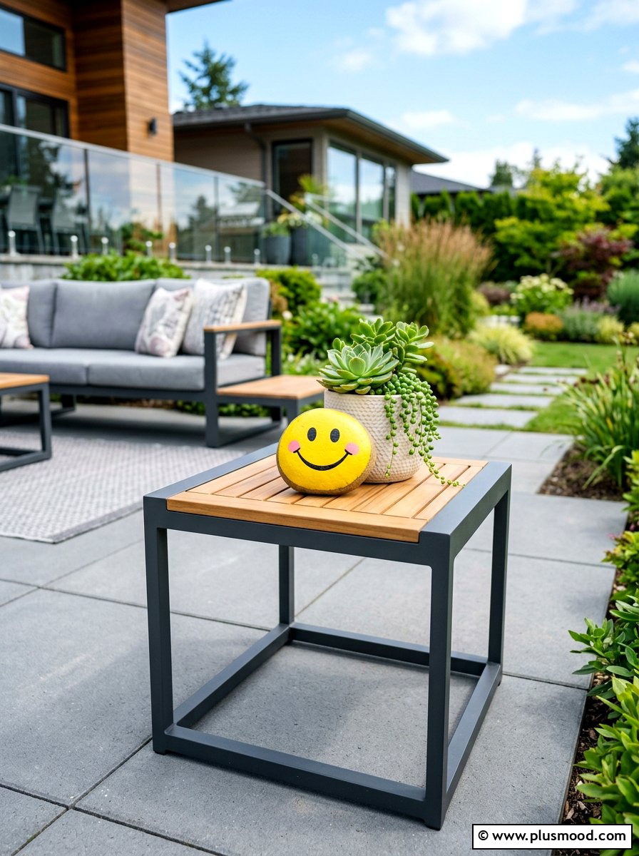 Happy emoji rock - 25 painted rock ideas for rock hunting game