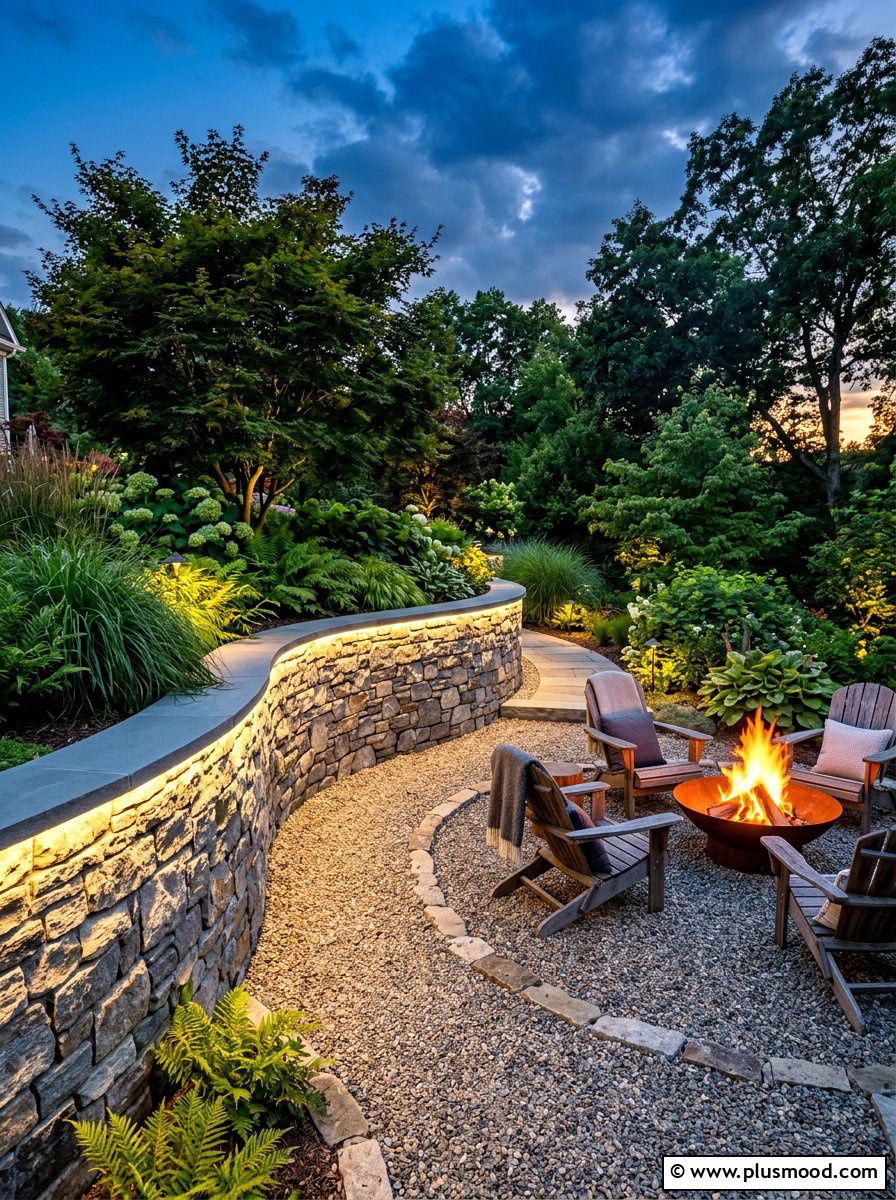Hardscape wall lighting - 25 summer landscape lighting ideas
