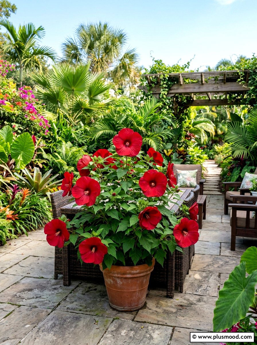 Hardy Hibiscus - 25 late summer flower garden ideas