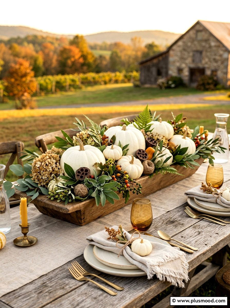 Harvest centerpiece styling - 25 summer to fall outdoor entertaining ideas