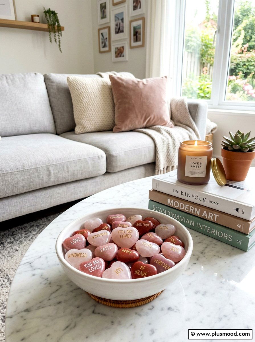 Heart Quote Rocks - 25 painted rock ideas with quotes