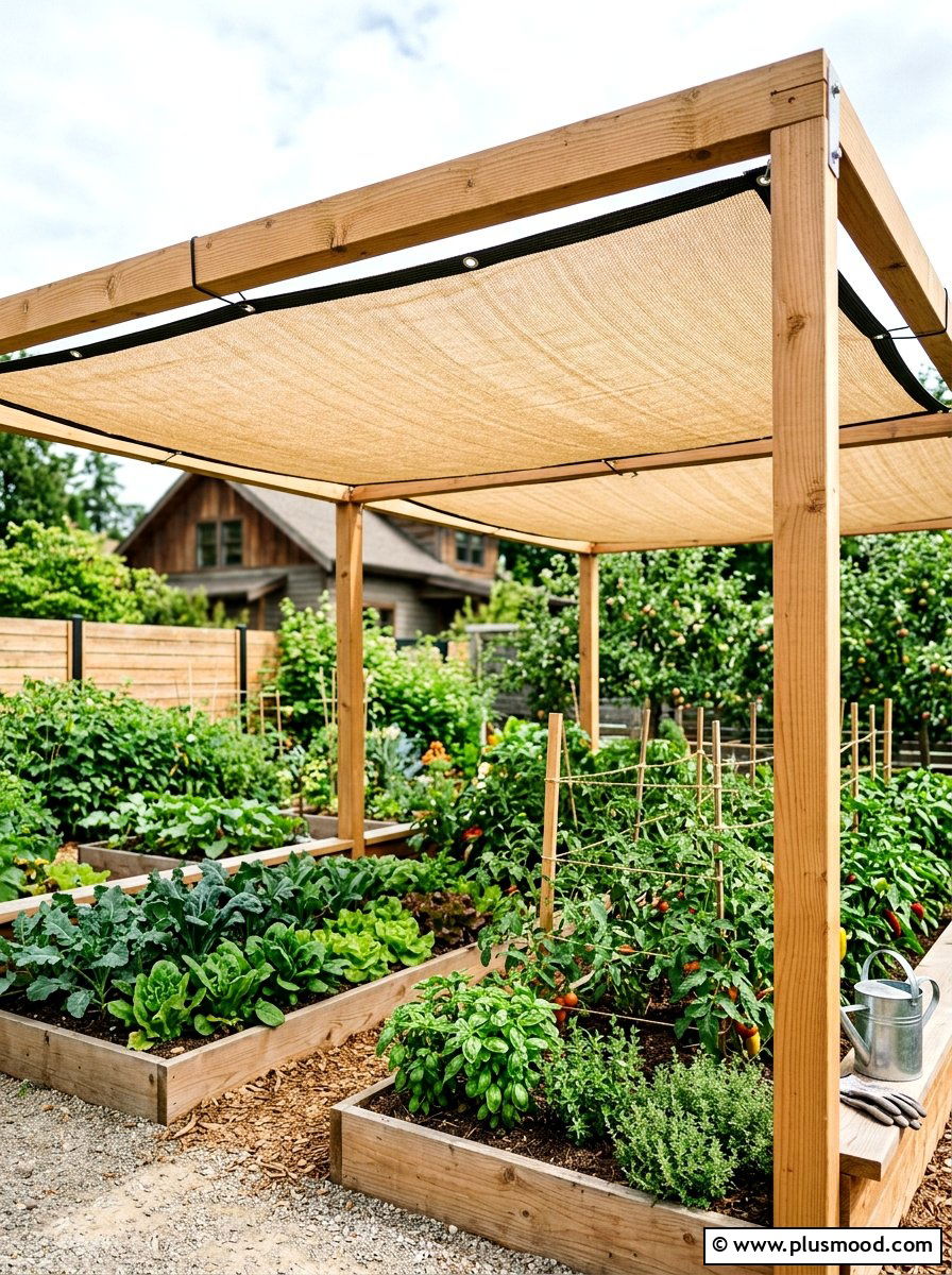 Heavy Duty Shade Cloth - 25 summer backyard shade ideas