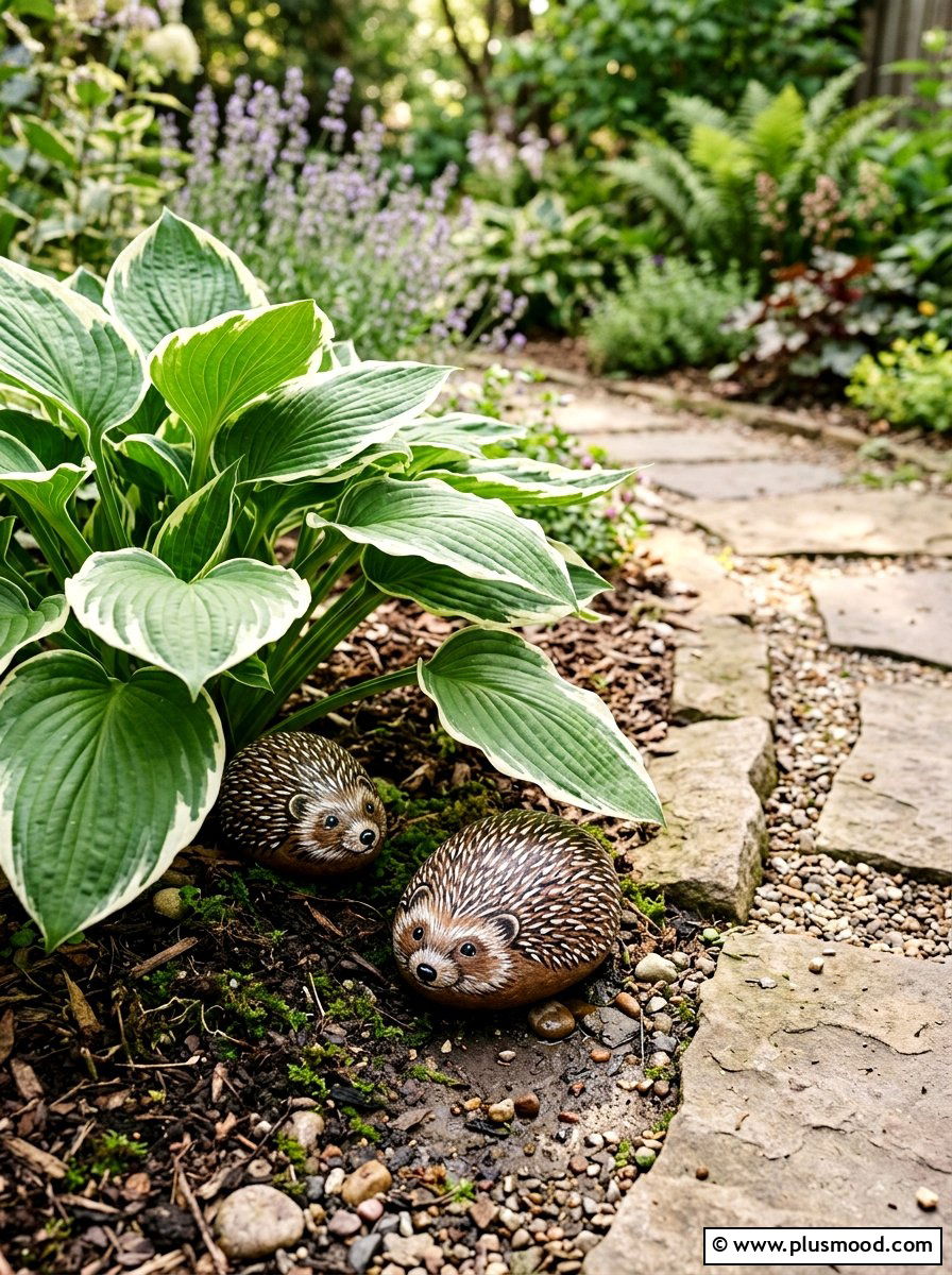 Hedgehog Painted Rock