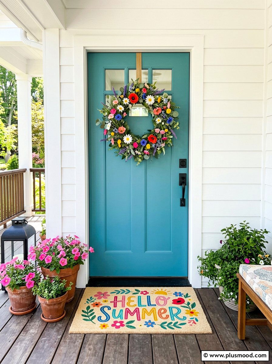 Hello summer mat - 25 summer welcome mat ideas for summer