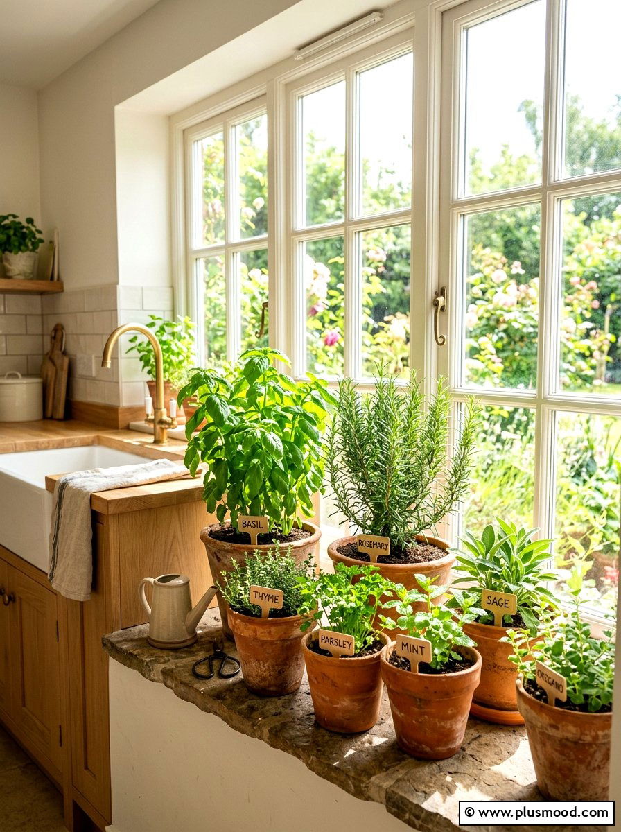 Herb Garden - 25 summer kitchen refresh ideas