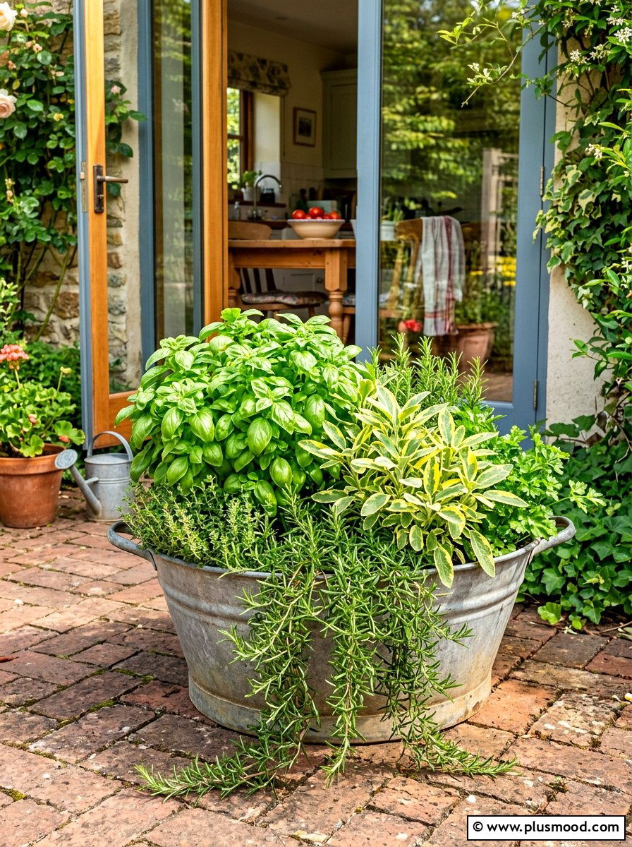 Herb Garden Container - 25 summer planter ideas