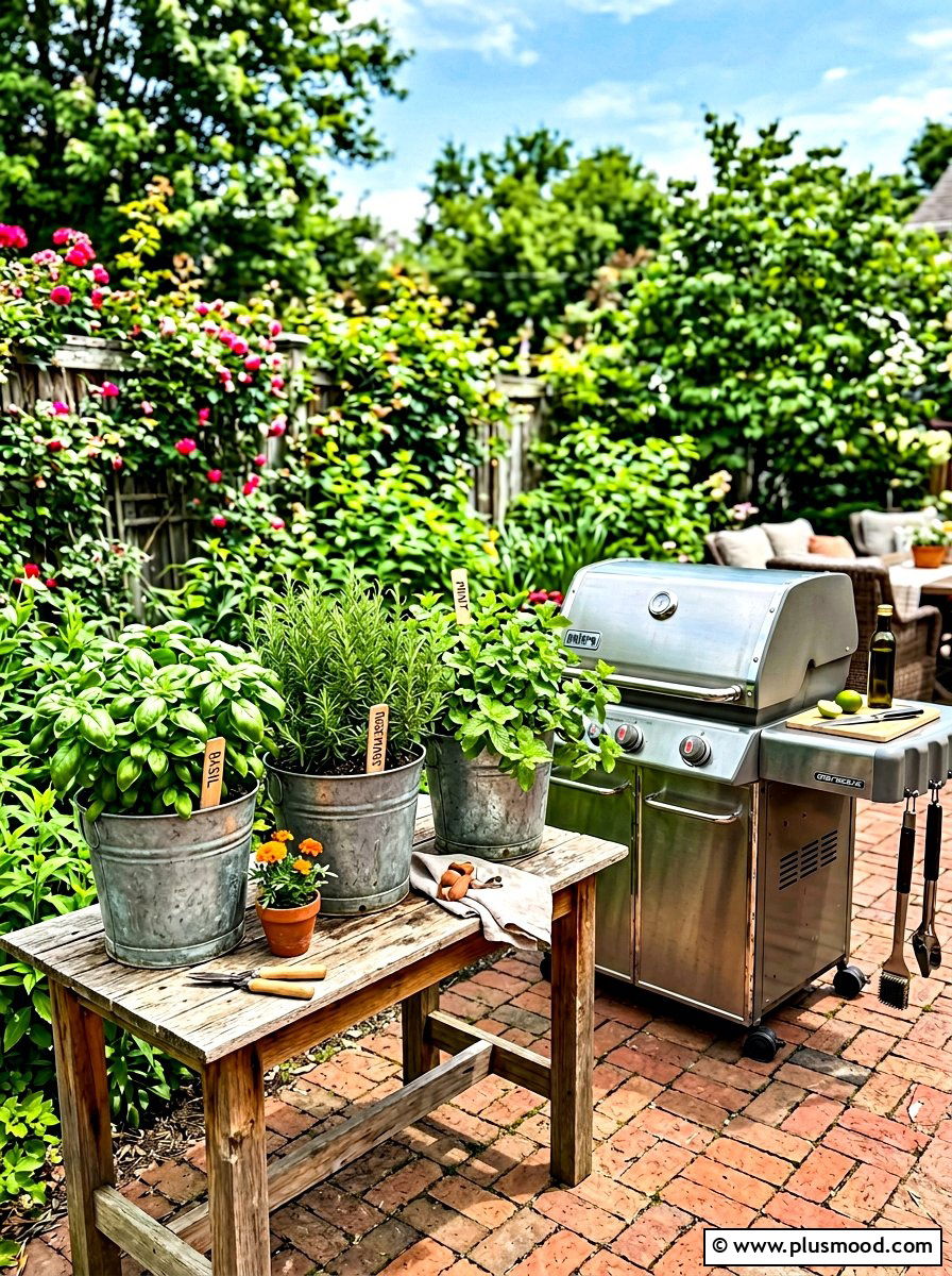 Herb Garden Containers - 25 summer patio planter ideas