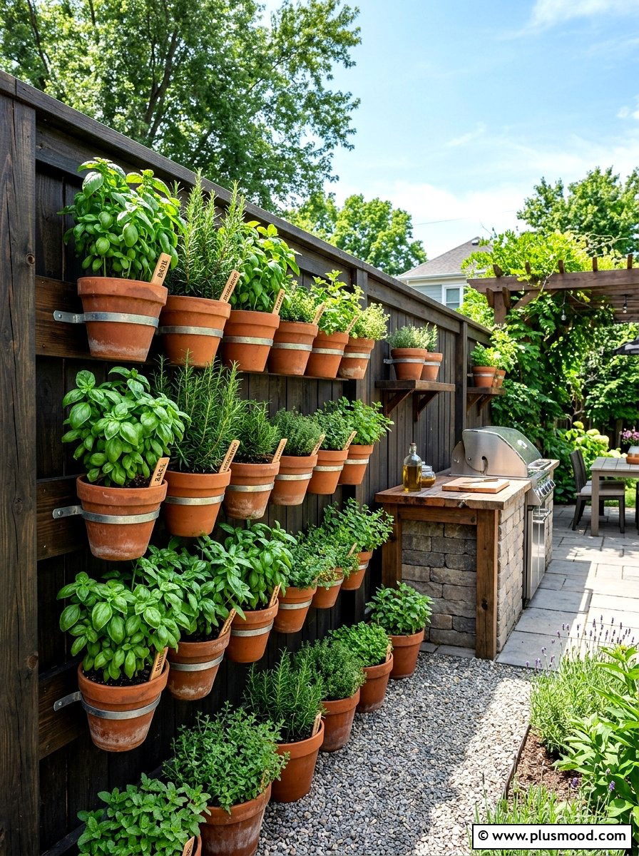 Herb Garden Fence - 25 outdoor garden decor ideas with vertical garden