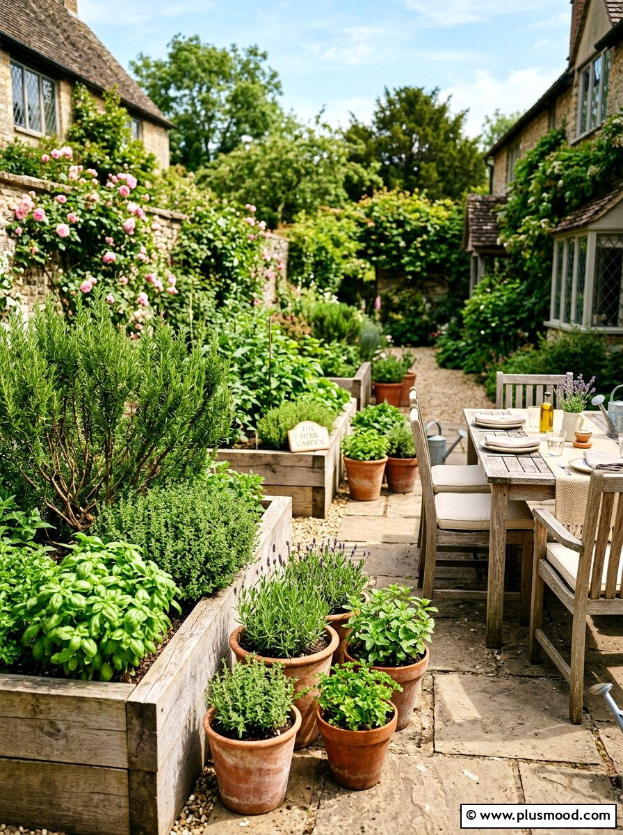 Herb Garden Patio - 25 small backyard ideas for entertaining