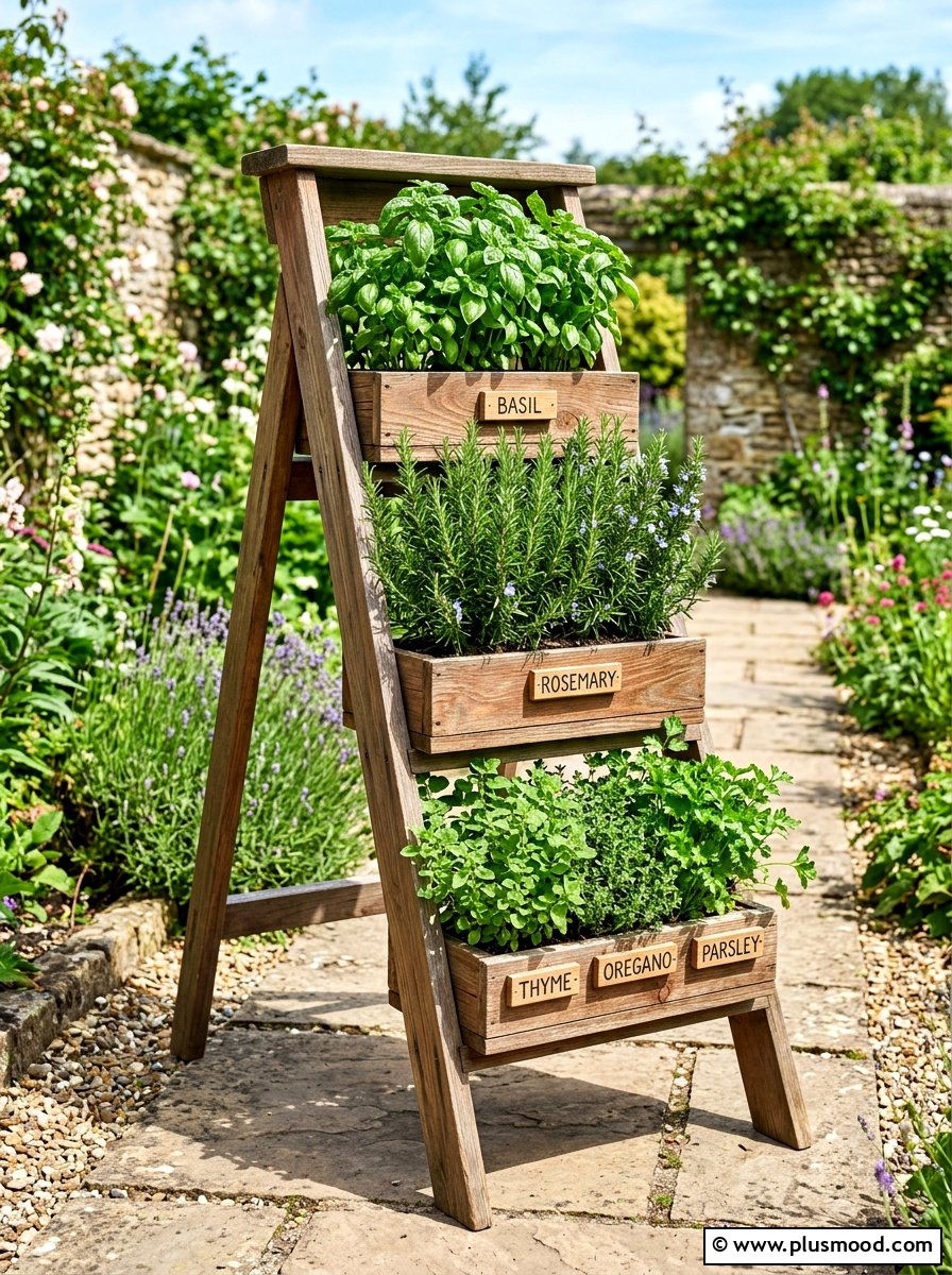 Herb Garden Planter - 25 small backyard ideas for secluded spaces