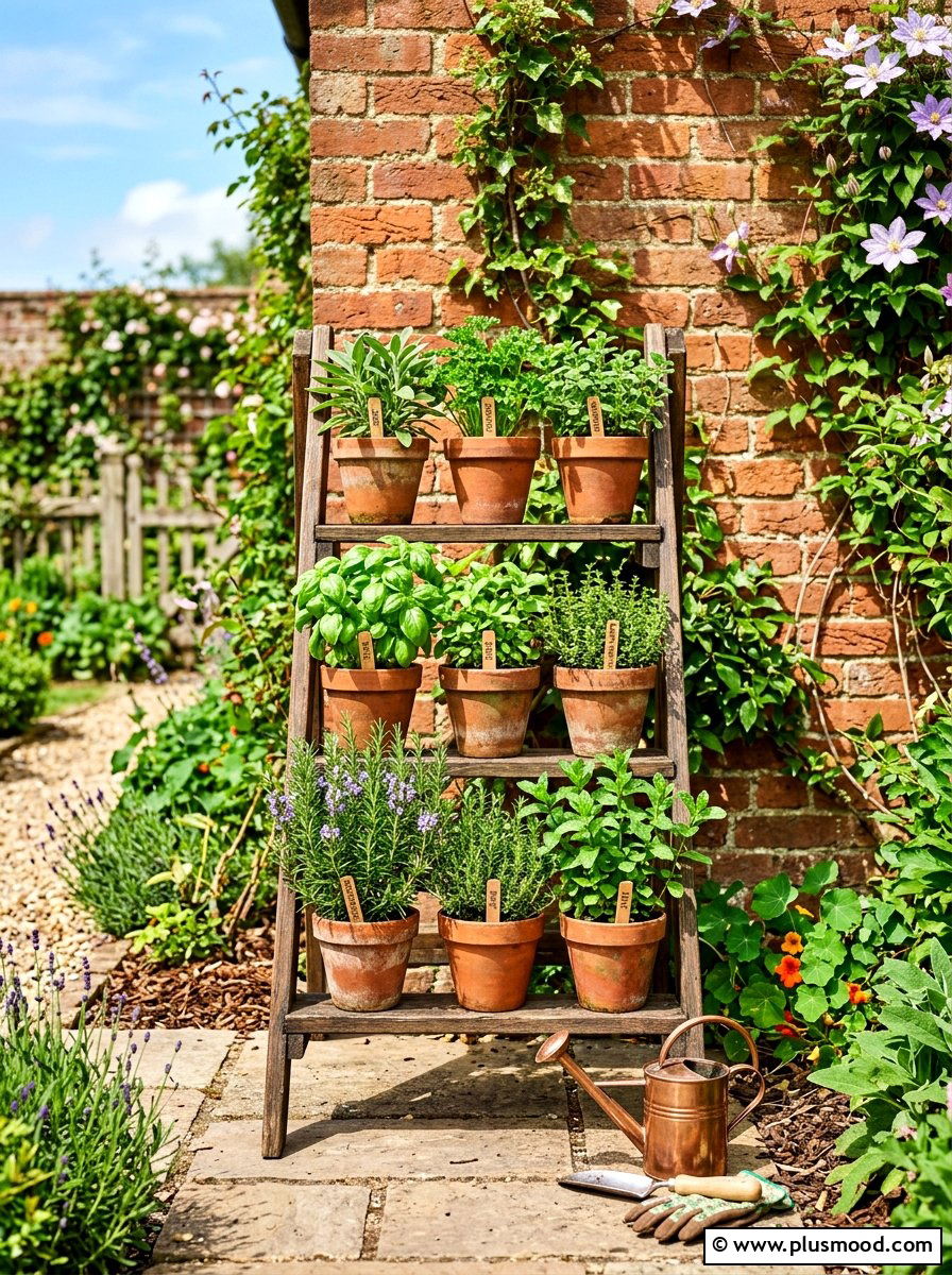 Herb Garden Planter - 25 summer small patio ideas