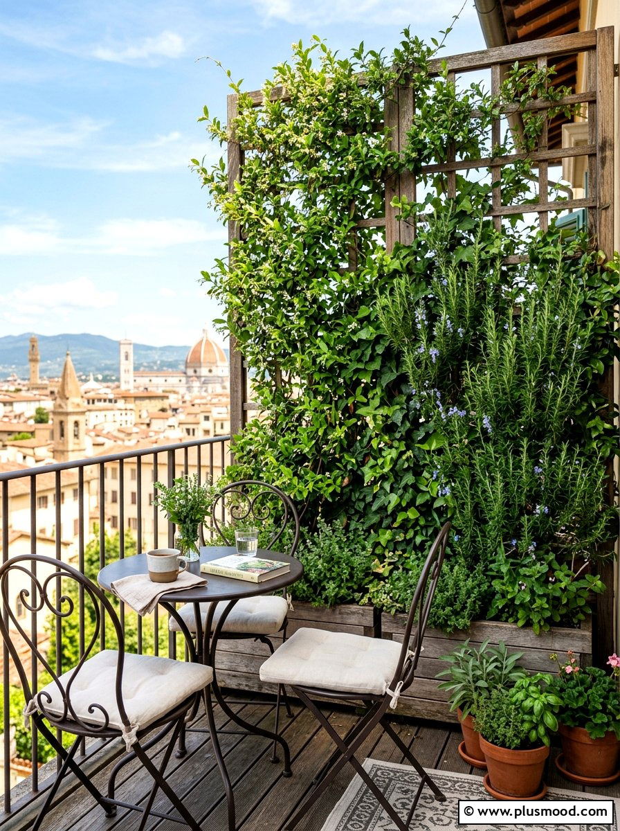 Herb Garden Privacy Screen - 25 summer balcony herb garden ideas