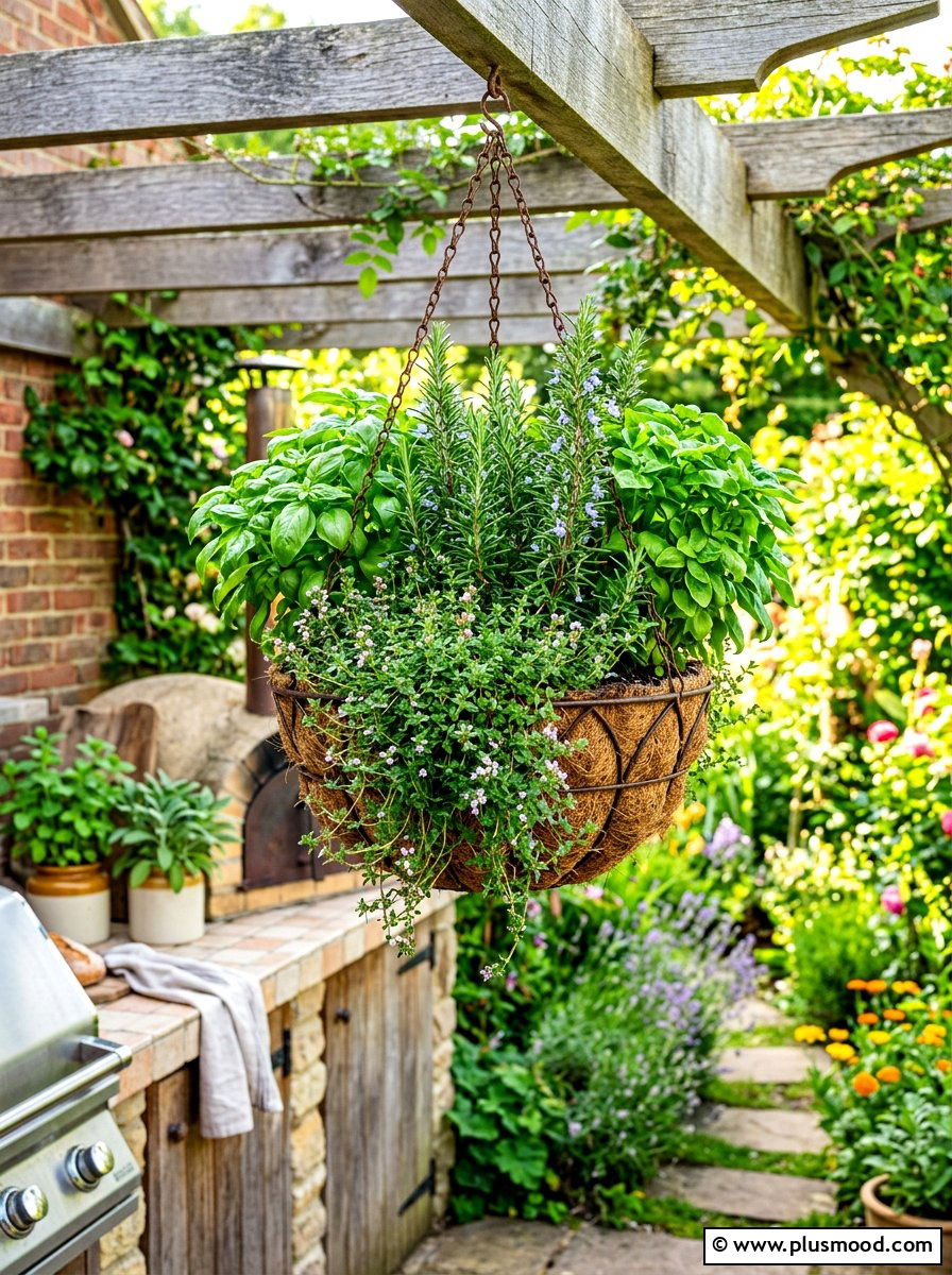 Herb Hanging Basket - 25 summer hanging basket ideas for summer