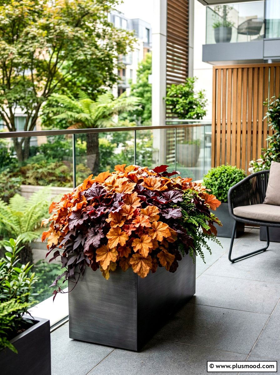 Heuchera Foliage Planter - 25 late summer planter ideas