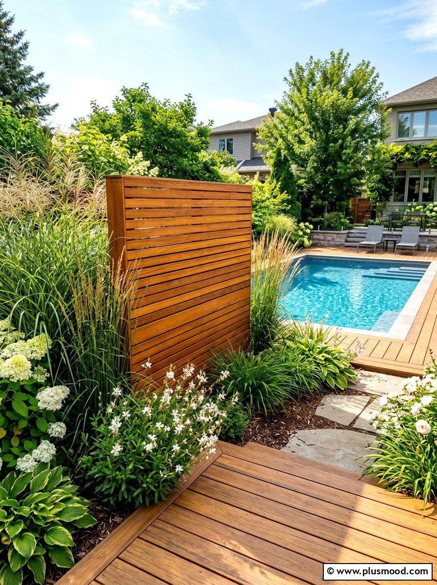 Hidden Pool Equipment Storage - 25 summer coastal pool area ideas