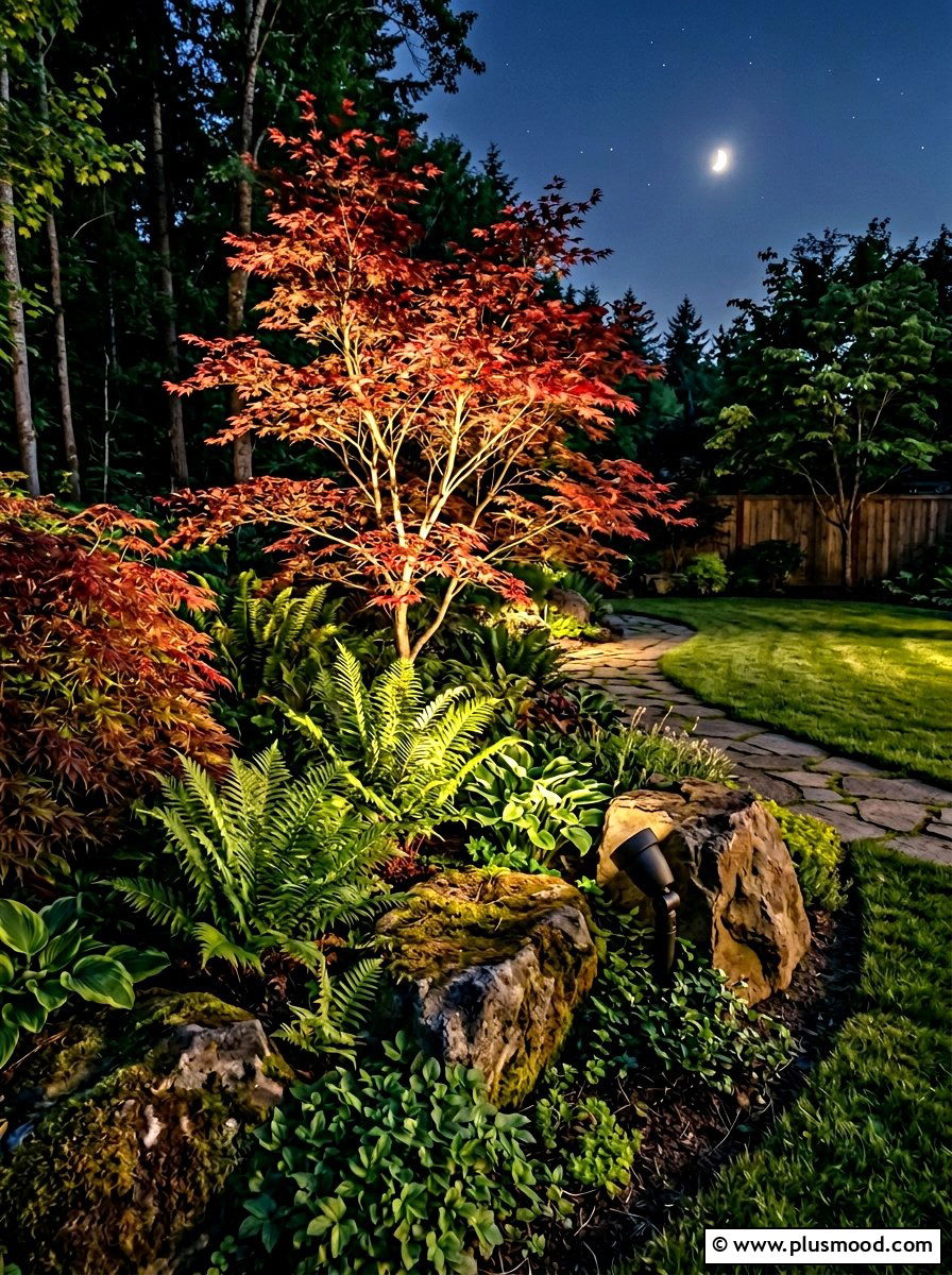 Hidden Spotlights - 25 summer garden lighting ideas