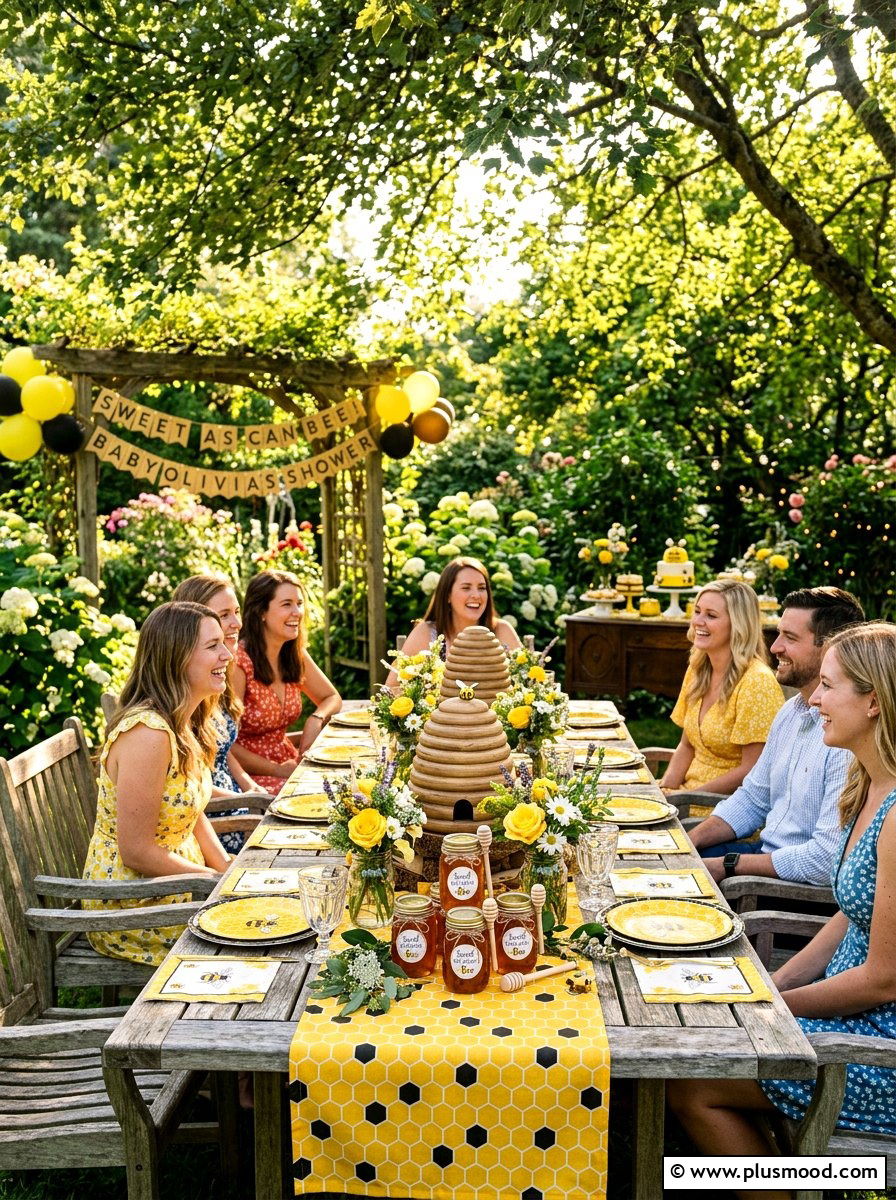 Honey Bee Baby Shower - 25 summer outdoor baby shower ideas