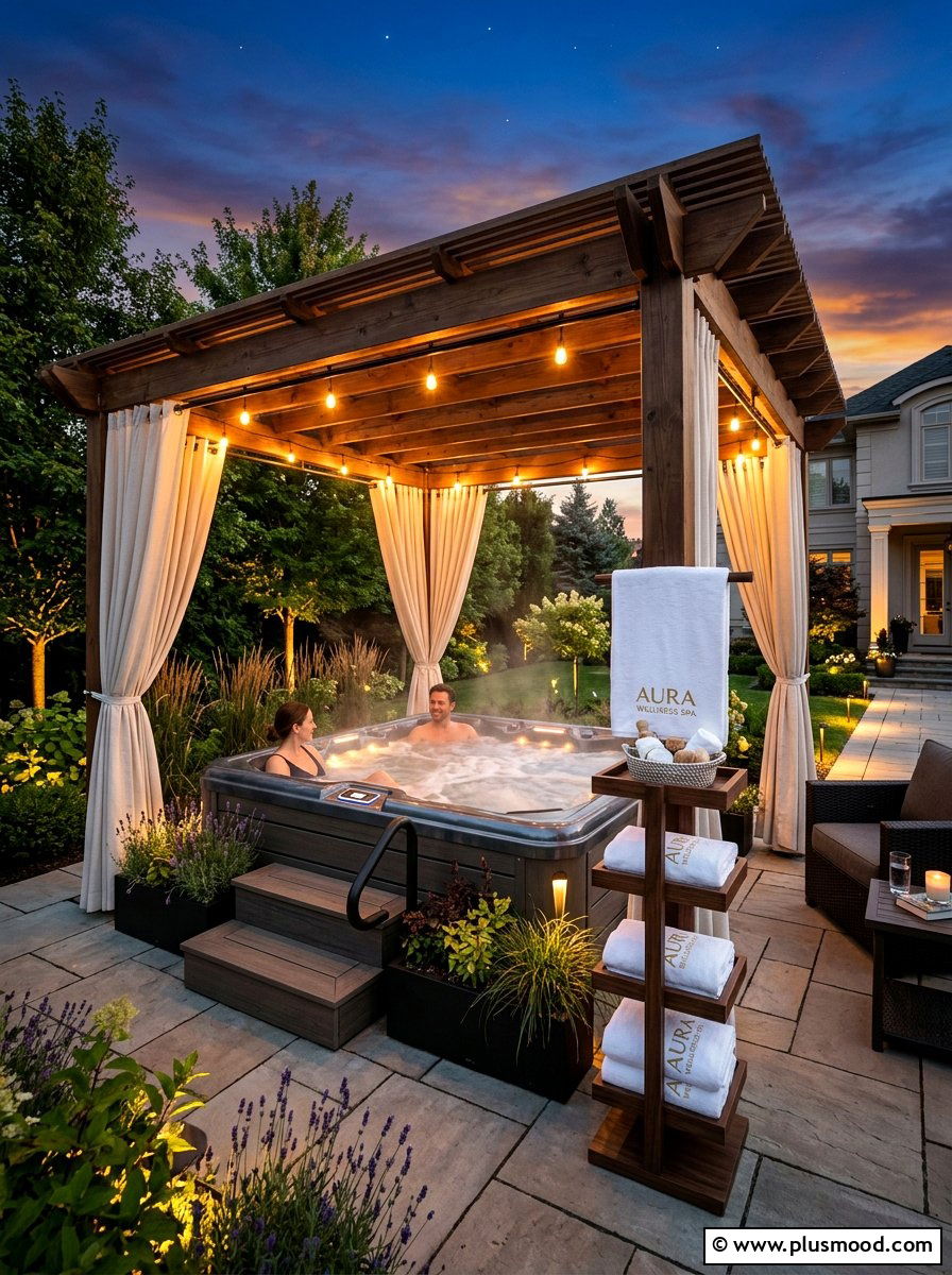 Hot Tub Pergola - 25 summer backyard pergola ideas