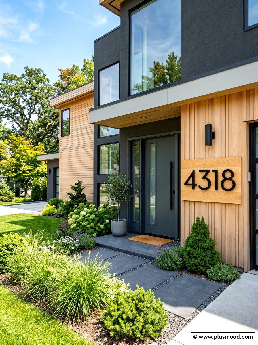 House Numbers - 25 end of summer curb appeal ideas