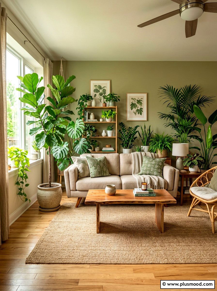 House Plant Living Room - 25 bright summer living room ideas
