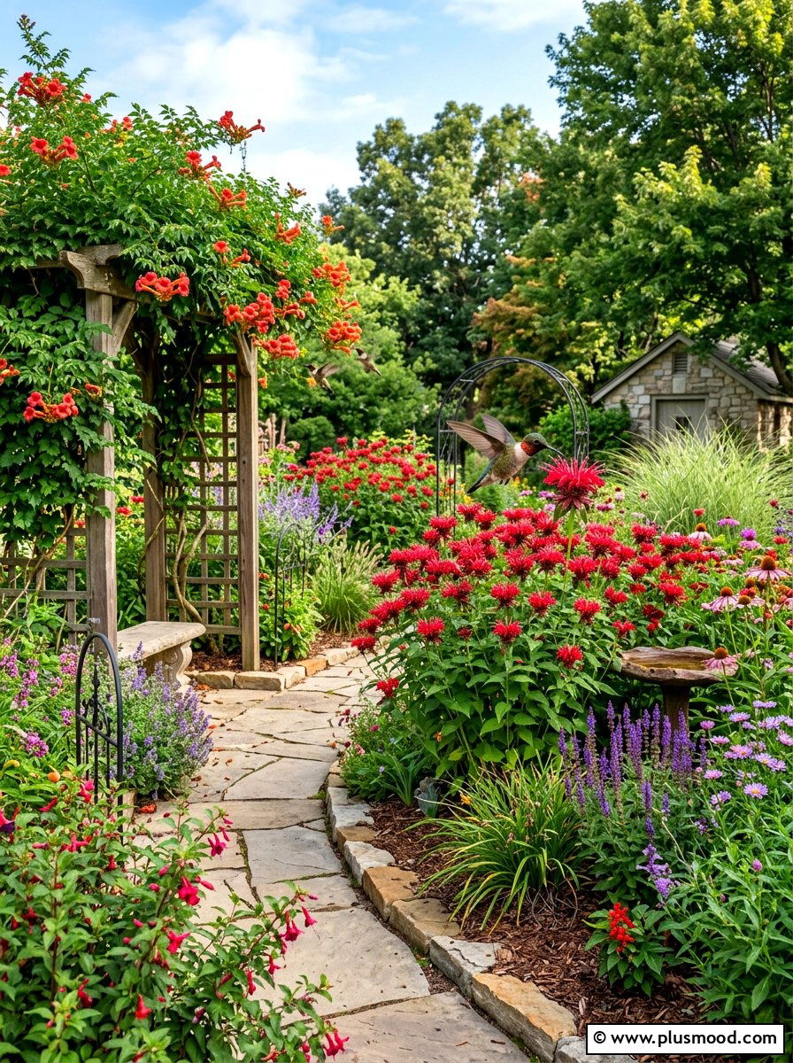 Hummingbird Flower Garden - 25 summer flower garden ideas