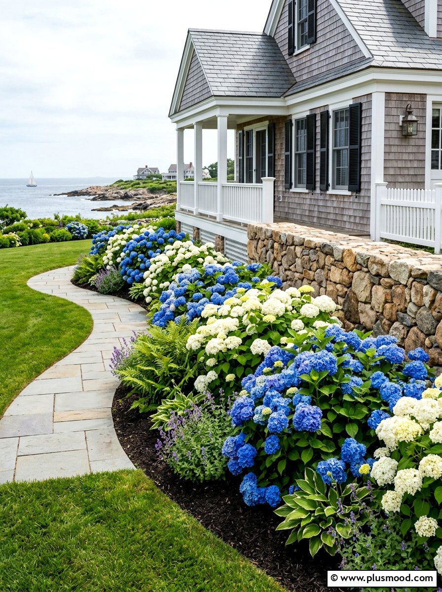 Hydrangea Foundation Planting - 25 summer curb appeal landscaping ideas