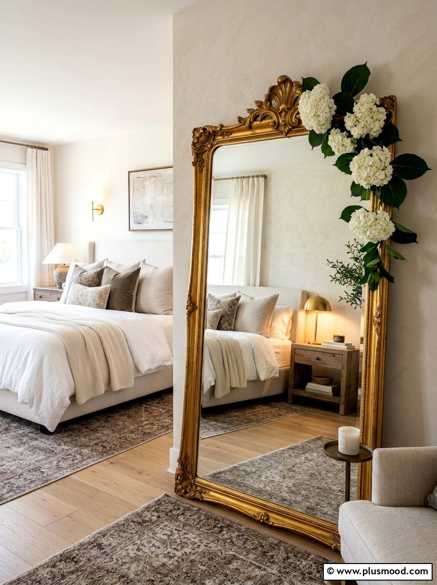 Hydrangea Mirror Decor - 25 late summer hydrangea decor ideas