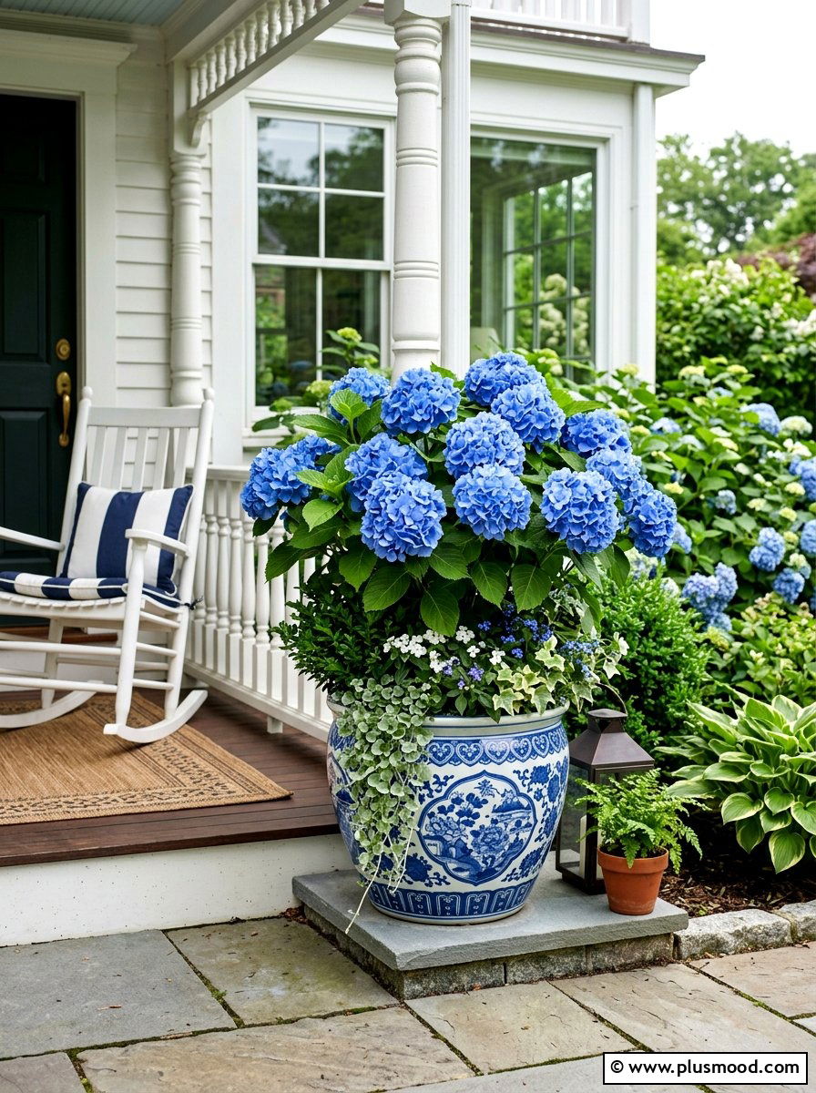 Hydrangea Patio Container - 25 best summer planter ideas