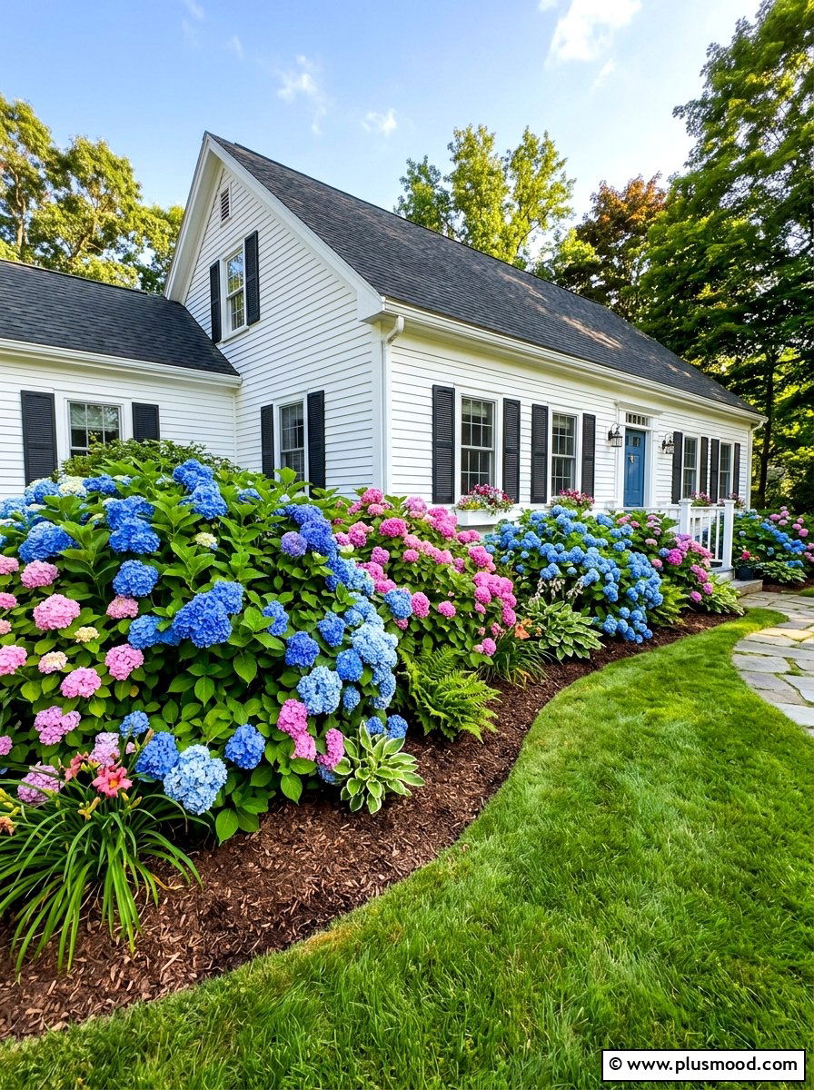 Hydrangea bush landscaping - 25 summer curb appeal ideas