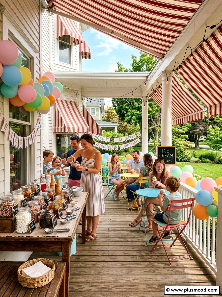 Ice Cream Social - 25 summer porch party ideas