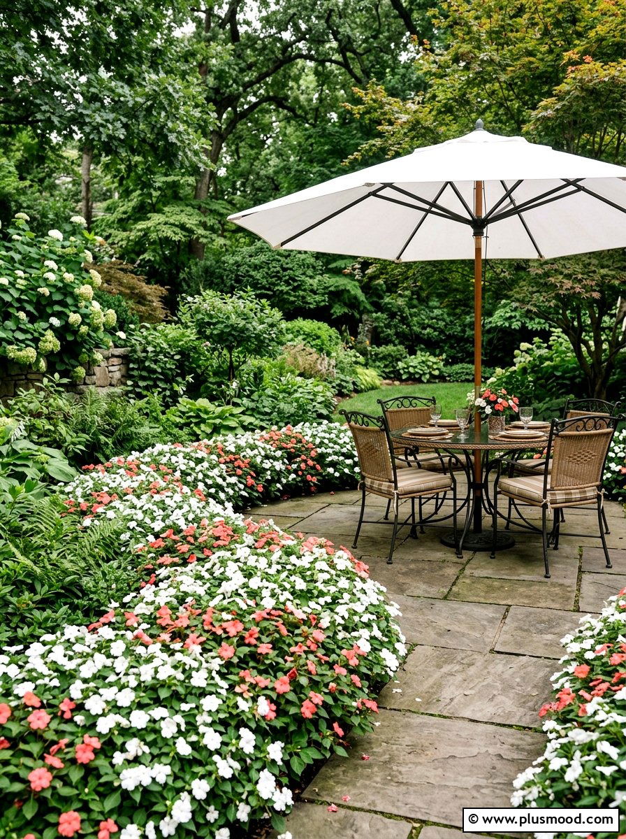 Impatiens For Low Light Spaces - 25 summer patio flower ideas