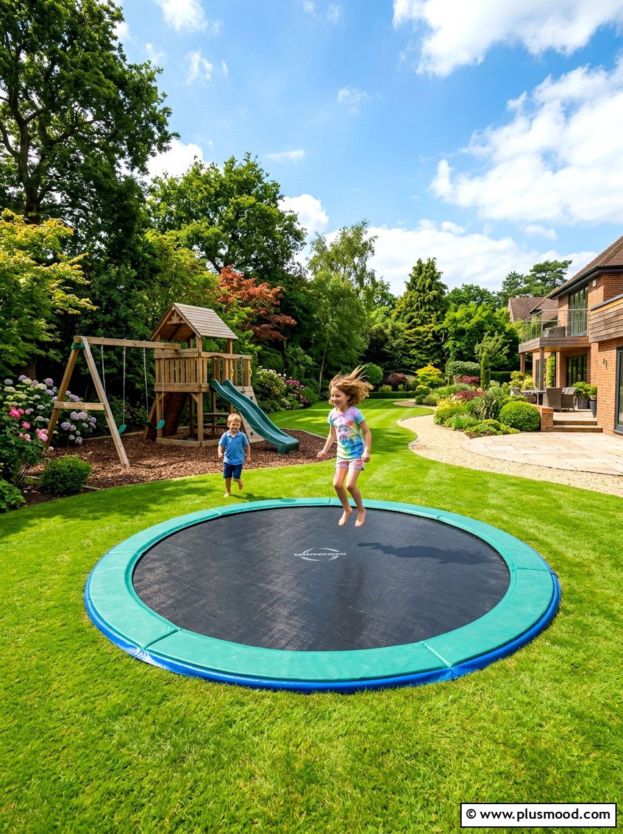 In Ground Trampoline - 25 summer backyard refresh ideas