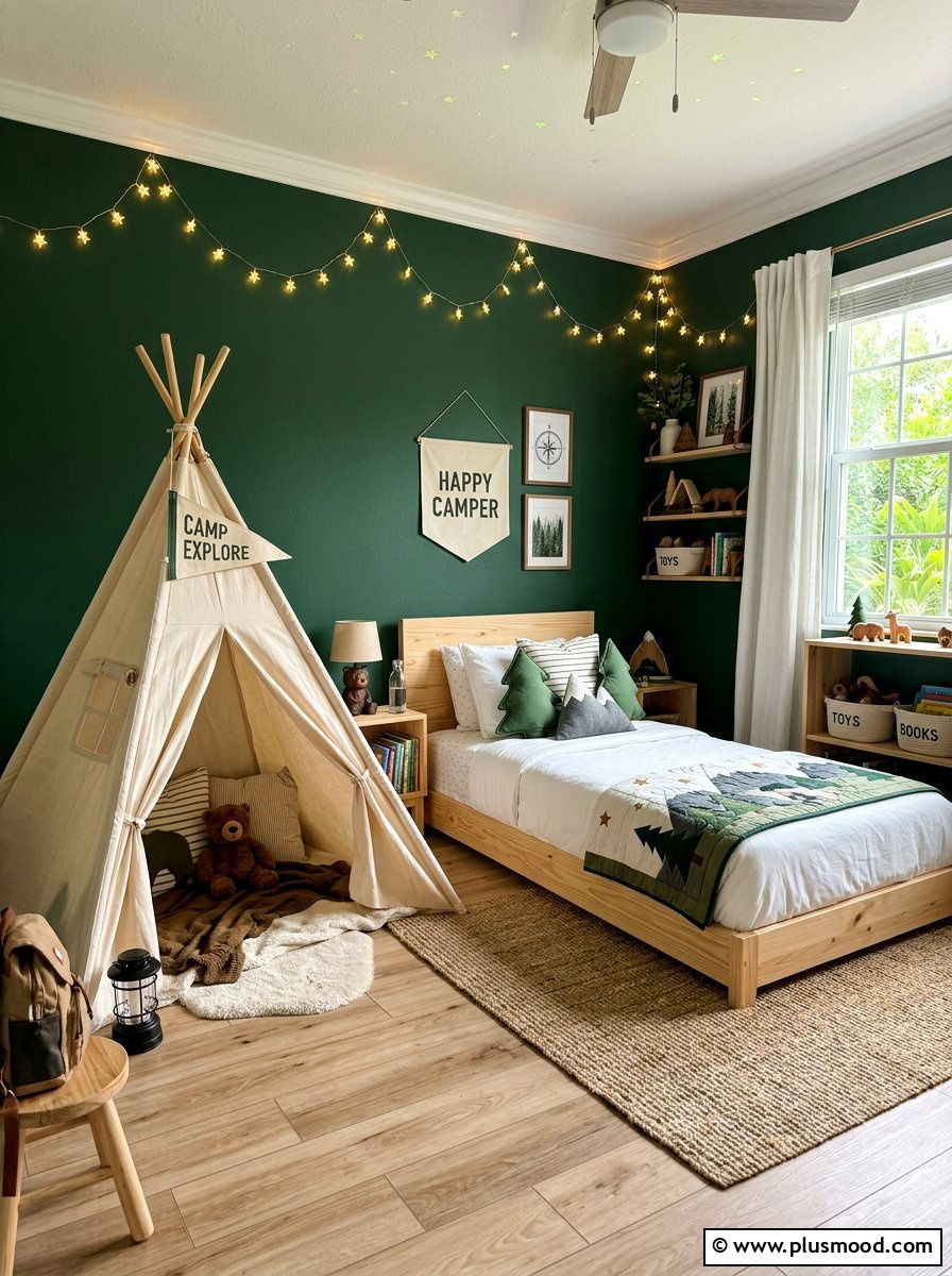 Indoor Camping Kids Room - 25 summer kids bedroom ideas