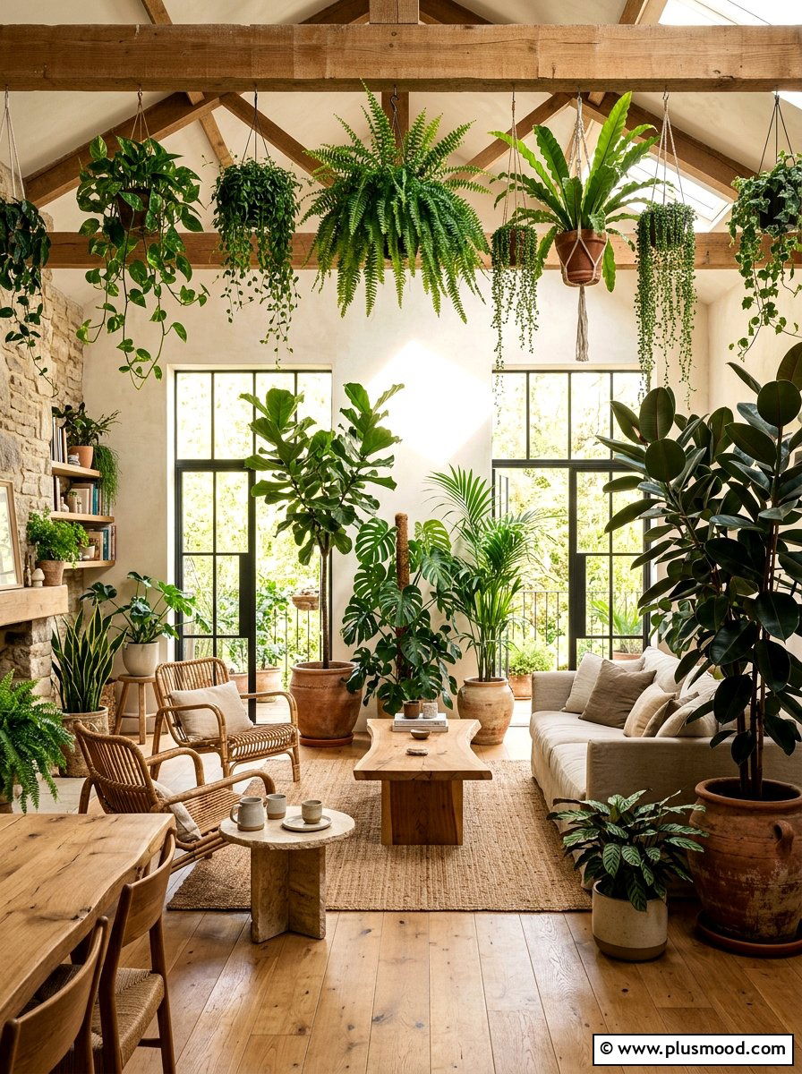 Indoor Garden Living Room - 25 summer entertaining living room ideas